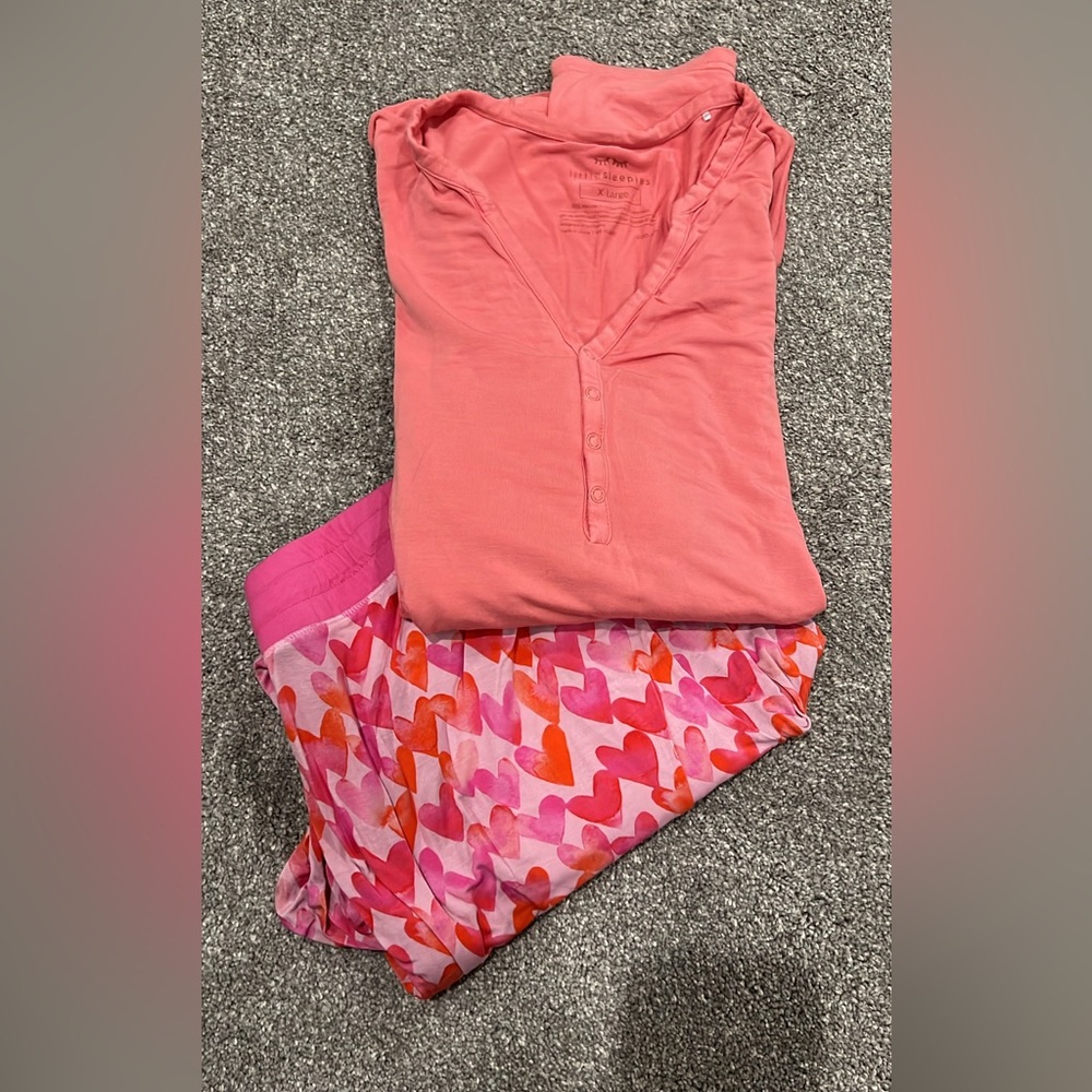 Women’s Valentine’s Day little sleepies pajamas